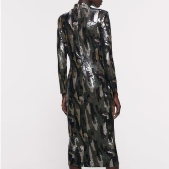 🆕ZaraAnimal Print Sequin Dress - Picture 4 of 7